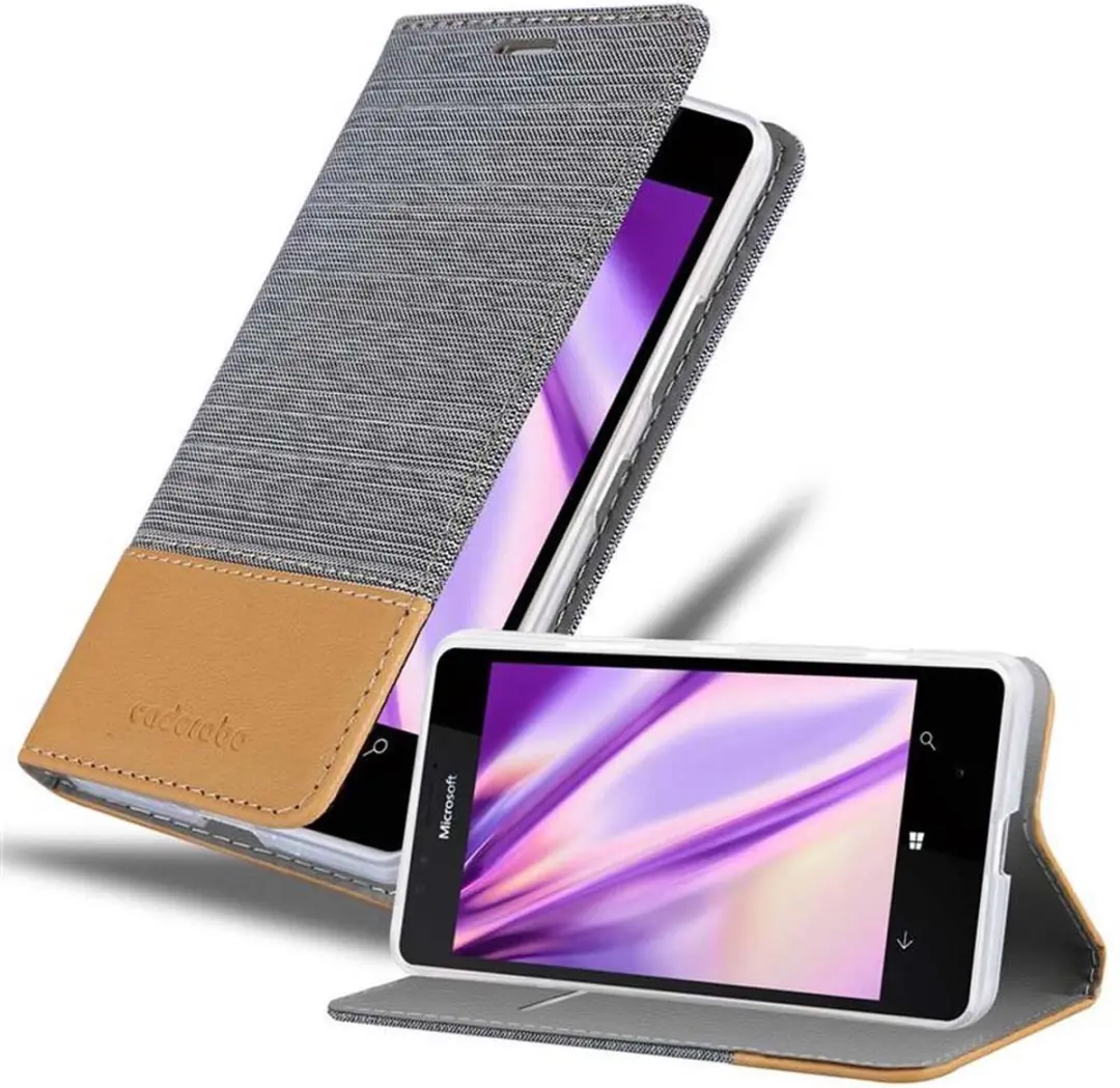 Cadorabo Hoesje geschikt voor Nokia Lumia 950 in LICHTGRIJS BRUIN
