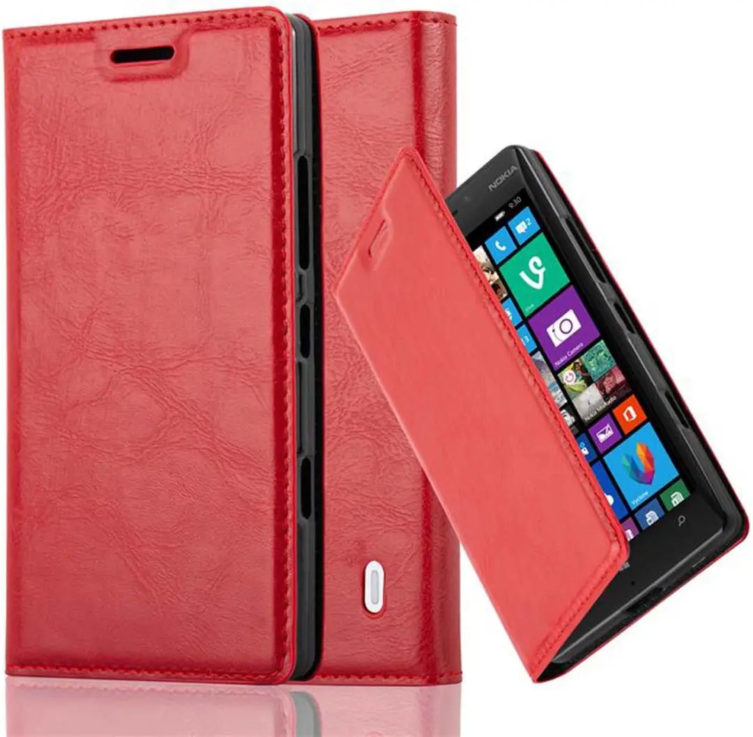 Cadorabo Hoesje geschikt voor Nokia Lumia 929 / 930 in APPEL ROOD