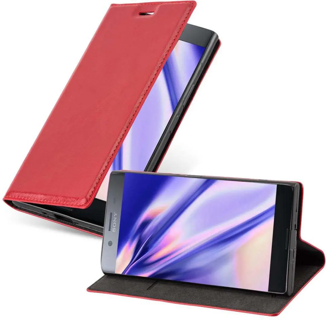 Cadorabo Hoesje geschikt voor Sony Xperia XZ PREMIUM in APPEL ROOD