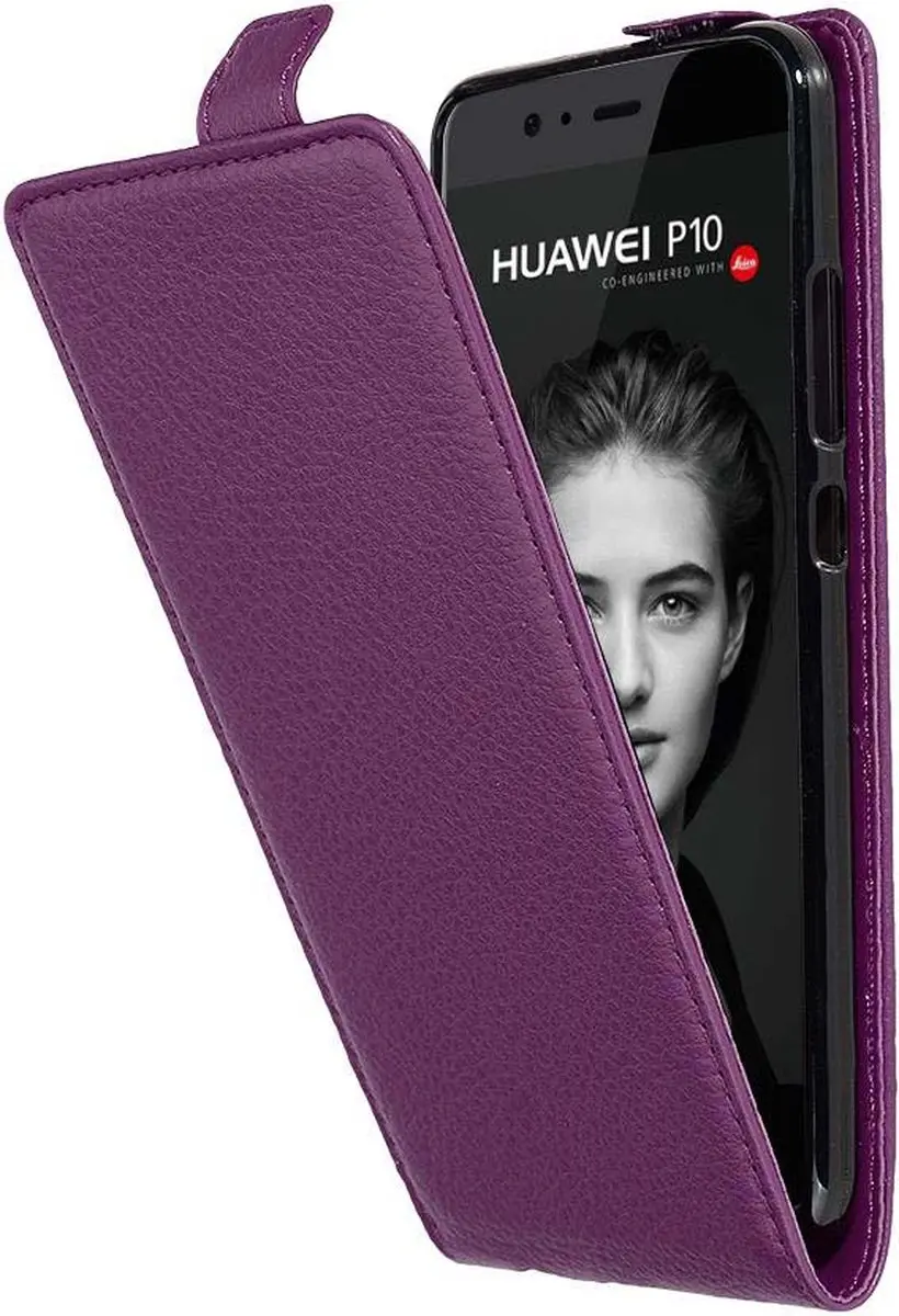 Cadorabo Hoesje geschikt voor Huawei P10 in BORDEAUX PAARS