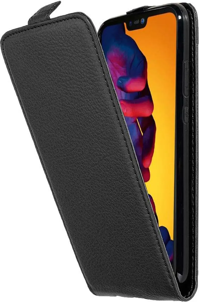 Cadorabo Hoesje geschikt voor Huawei P20 LITE 2018 / NOVA 3E in ZWARTE OXIDE