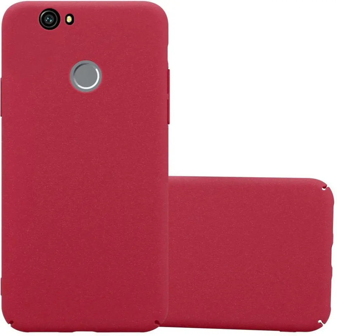 Cadorabo Hoesje geschikt voor Huawei NOVA in FROSTY ROOD