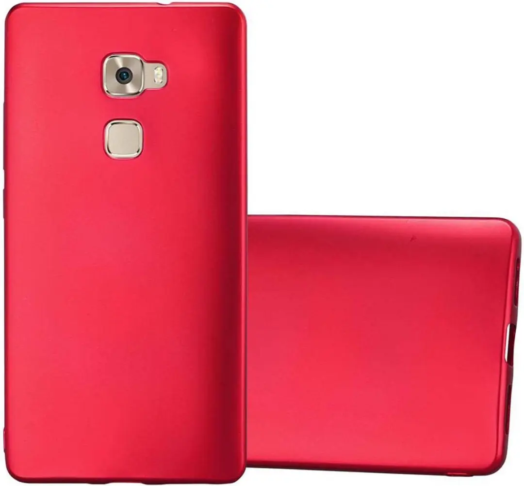 Cadorabo Hoesje geschikt voor Huawei MATE S in METALLIC ROOD