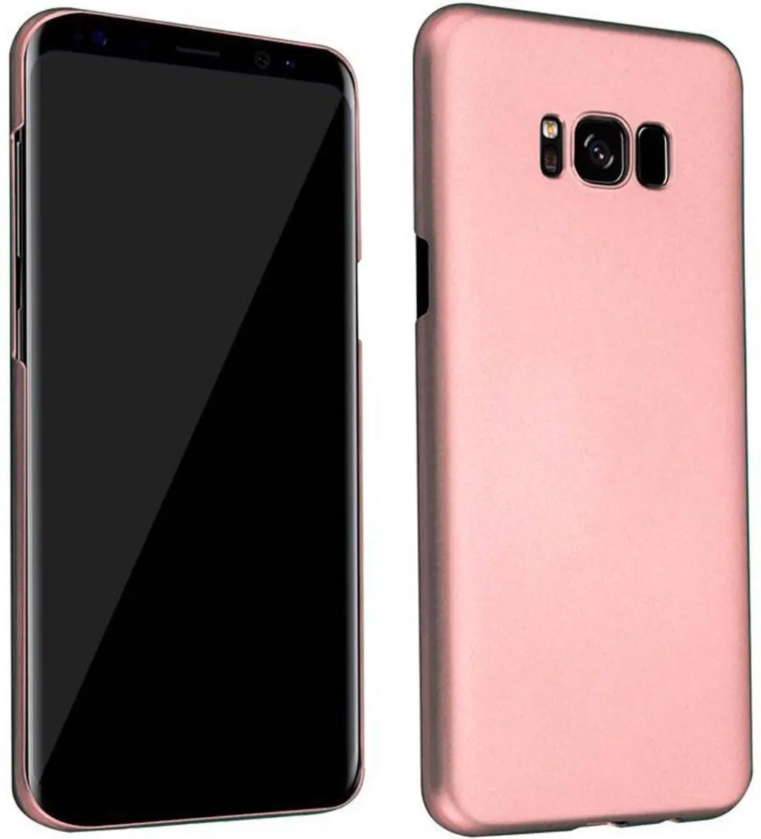 Cadorabo Hoesje geschikt voor Samsung Galaxy S8 PLUS in METAAL ROSE GOUD
