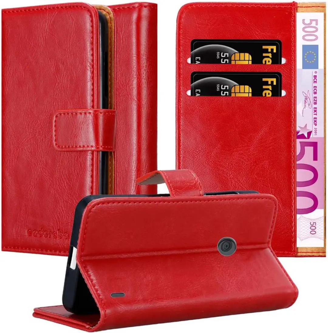 Cadorabo Hoesje geschikt voor Nokia Lumia 520 / 521 in WIJN ROOD