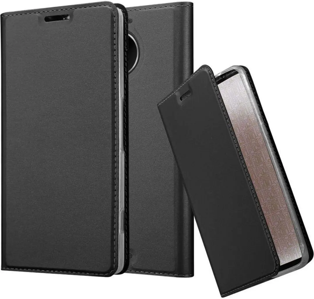 Cadorabo Hoesje geschikt voor Nokia Lumia 950 XL in CLASSY ZWART