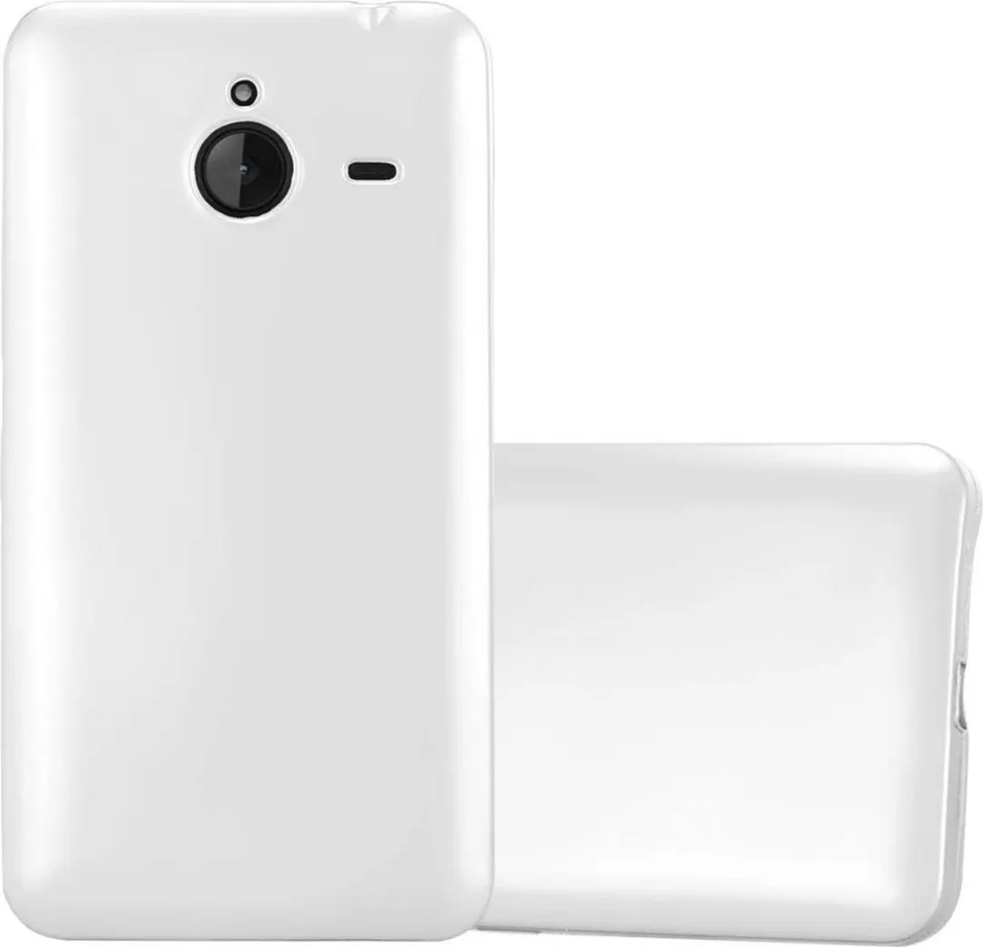 Cadorabo Hoesje geschikt voor Nokia Lumia 640 XL in METALLIC ZILVER