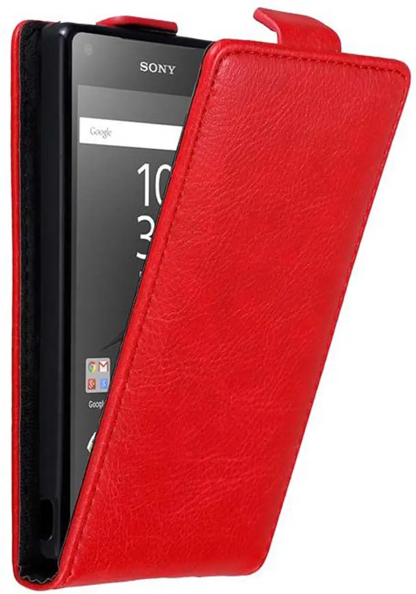 Cadorabo Hoesje geschikt voor Sony Xperia Z5 COMPACT in APPEL ROOD