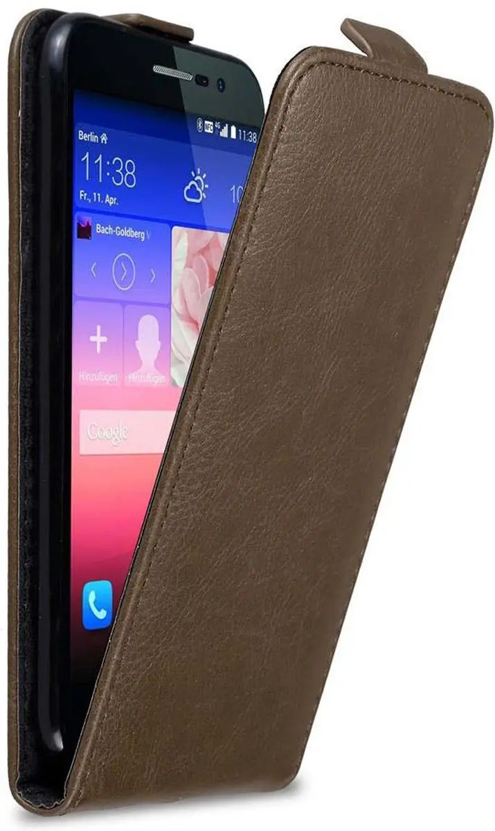 Cadorabo Hoesje geschikt voor Huawei ASCEND P7 in KOFFIE BRUIN