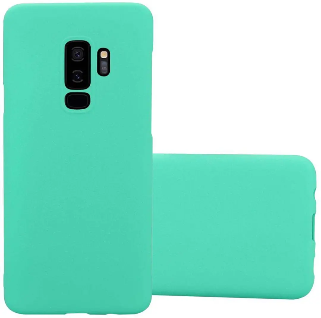 Cadorabo Hoesje geschikt voor Samsung Galaxy S9 PLUS in FROSTY GROEN