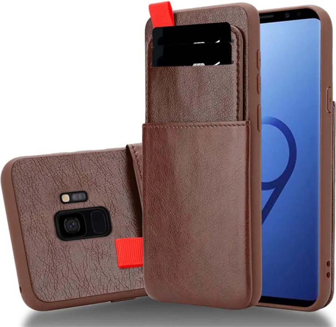 Cadorabo Hoesje geschikt voor Samsung Galaxy S9 in EIKEN BRUIN