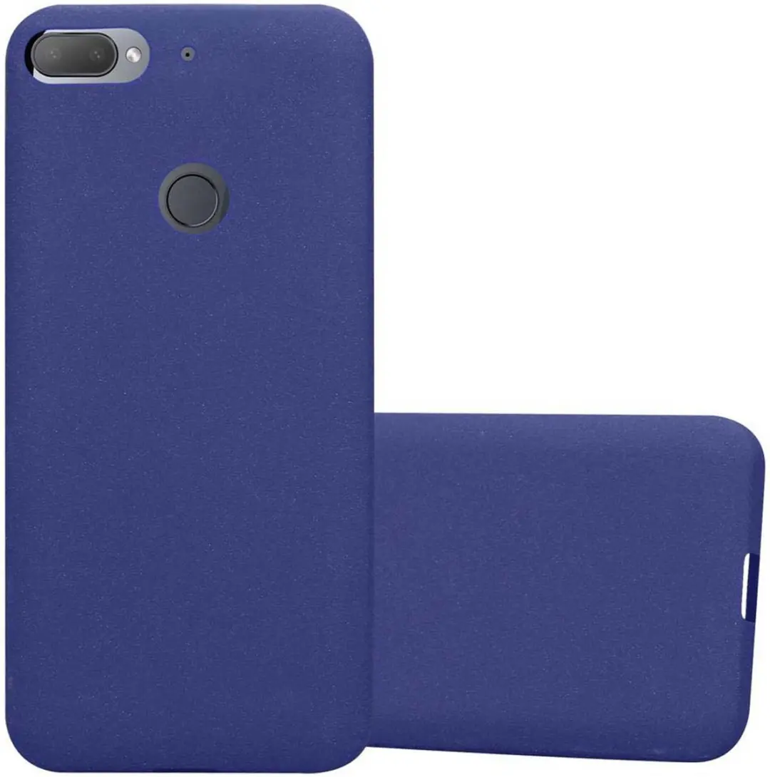 Cadorabo Hoesje geschikt voor HTC Desire 12 PLUS in FROST DONKER BLAUW