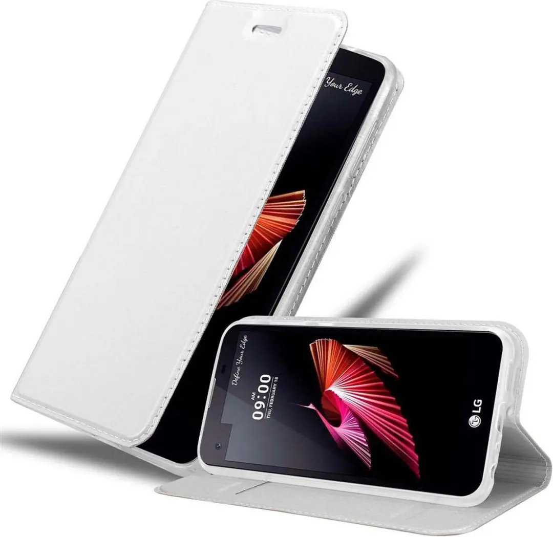 Cadorabo Hoesje geschikt voor LG X SCREEN in CLASSY ZILVER