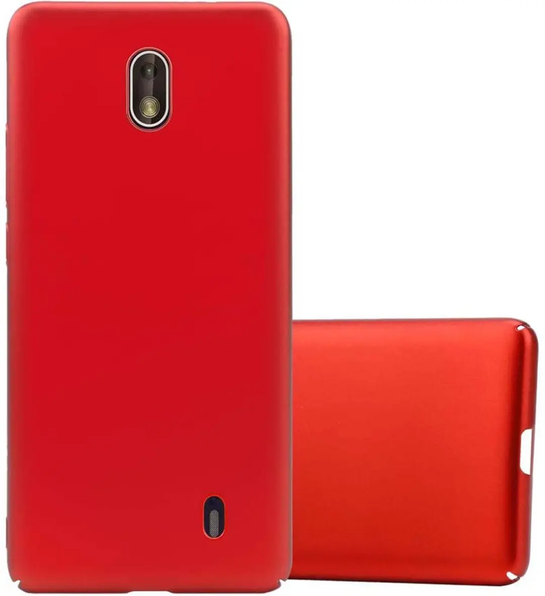 Cadorabo Hoesje geschikt voor Nokia 1 2018 in METAAL ROOD