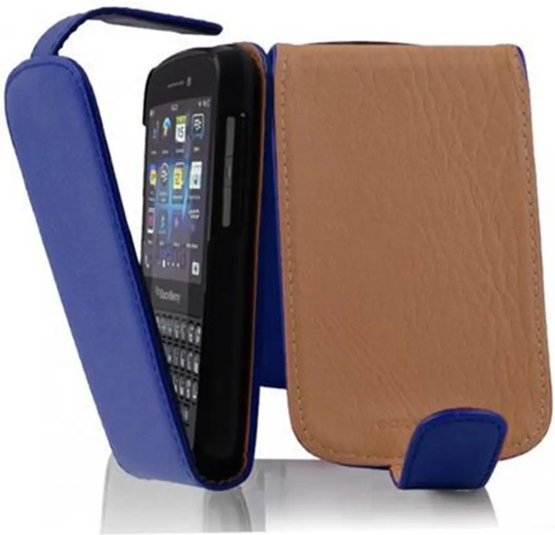 Cadorabo Hoesje geschikt voor Blackberry Q10 in KONINGSBLAUW