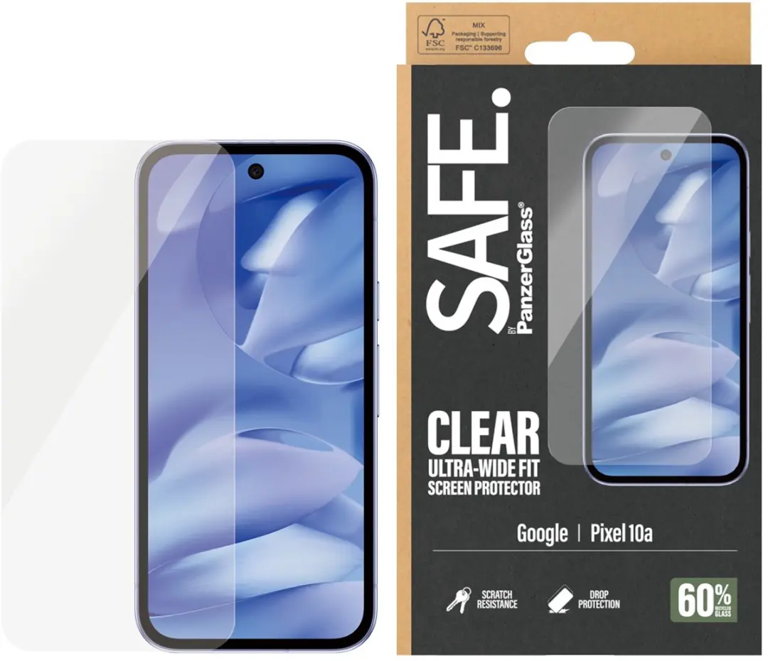 SAFE by PanzerGlass Ultra-Wide Fit Screenprotector Google Pixel 10a