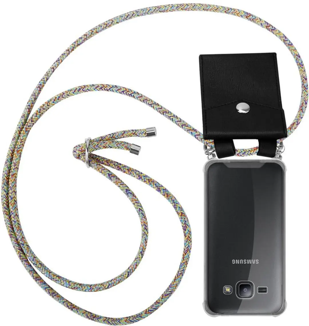 Cadorabo Hoesje geschikt voor Samsung Galaxy J1 2015 in REGENBOOG
