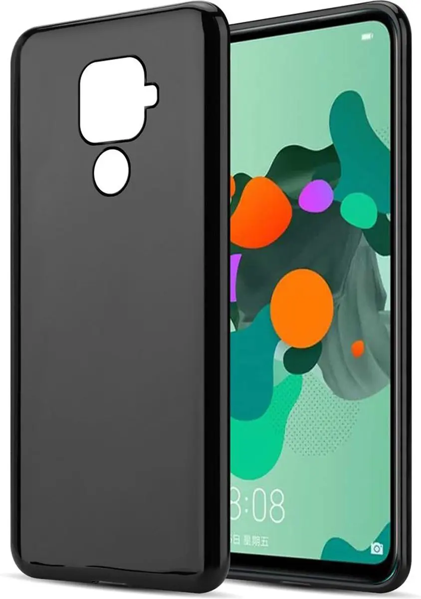 Cadorabo Hoesje geschikt voor Huawei MATE 30 LITE in ZWART