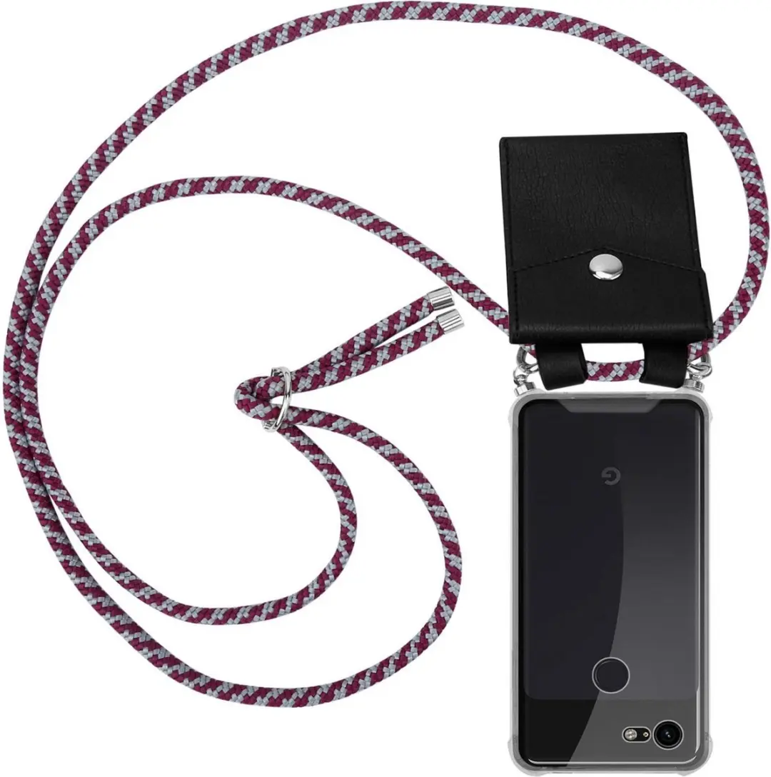Cadorabo Hoesje geschikt voor Google PIXEL 3A XL in ROOD WIT
