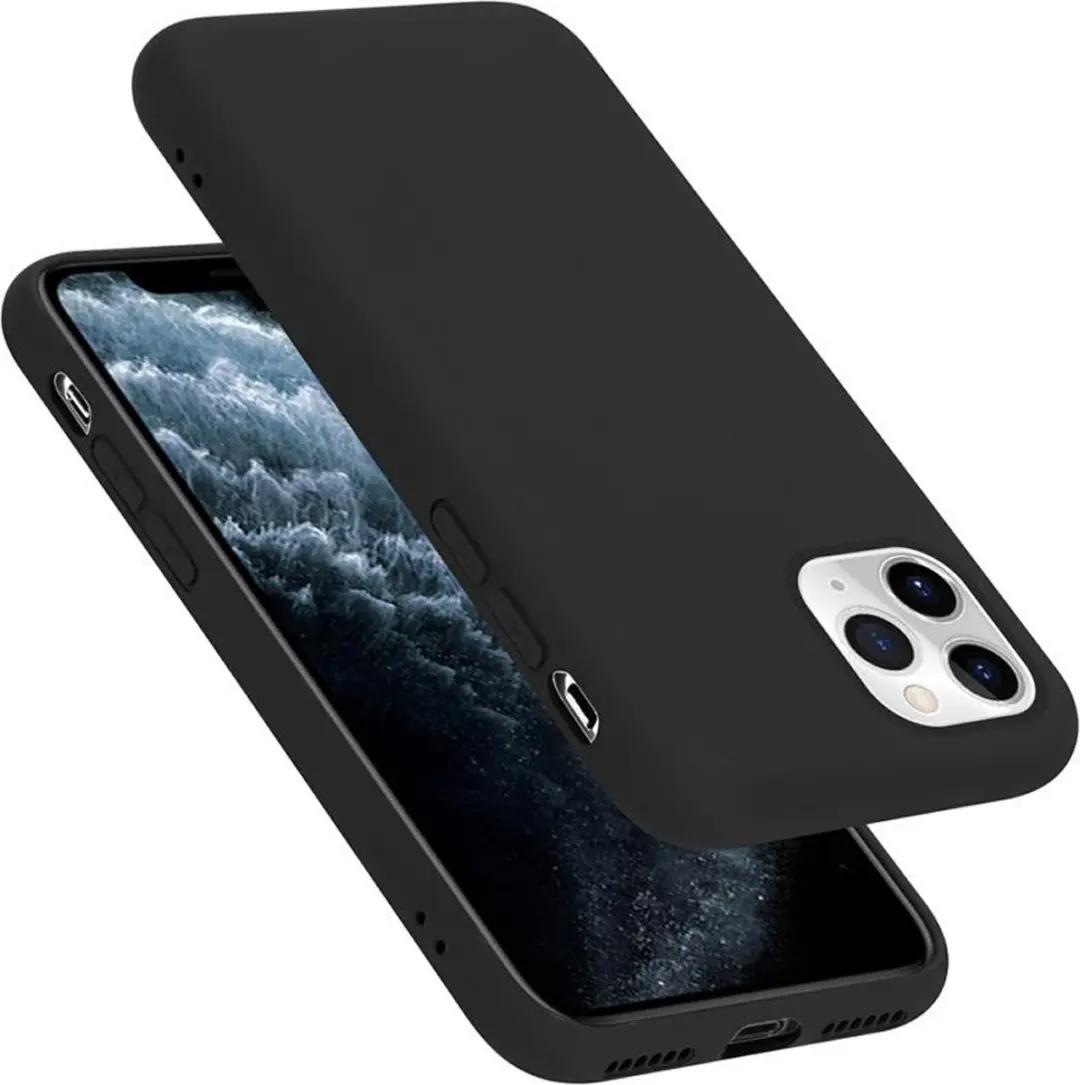 Cadorabo Hoesje geschikt voor Apple iPhone 11 PRO in LIQUID ZWART