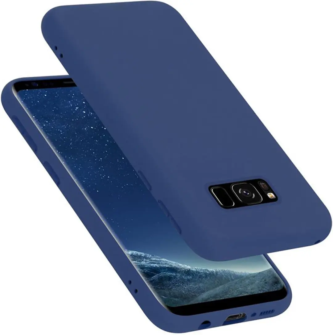 Cadorabo Hoesje geschikt voor Samsung Galaxy S8 in LIQUID BLAUW