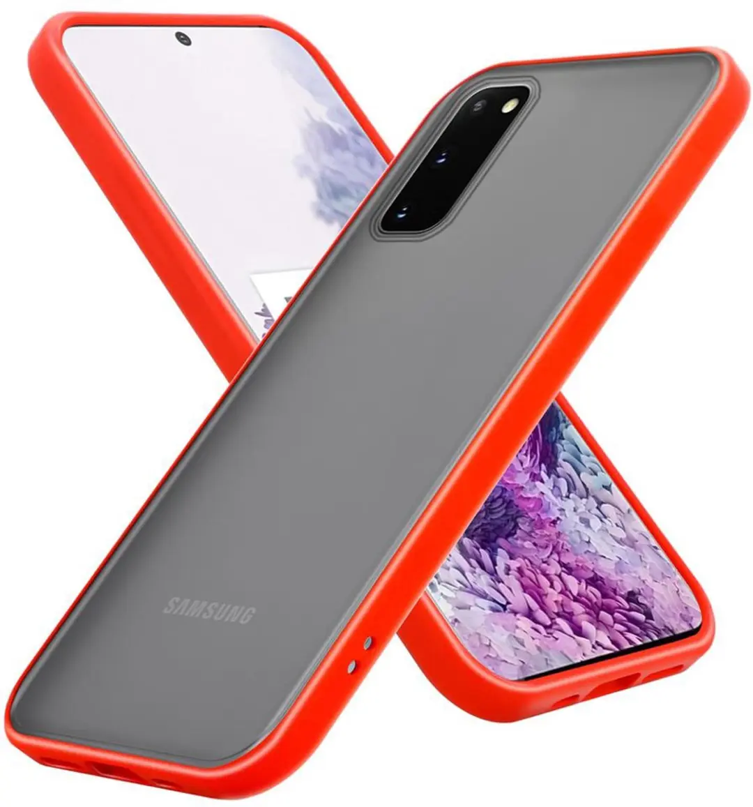 Cadorabo Hoesje geschikt voor Samsung Galaxy S20 in Mat Rood