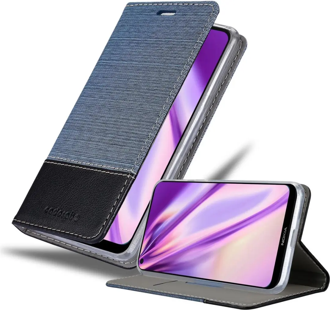 Cadorabo Hoesje geschikt voor Nokia 5.3 in DONKERBLAUW ZWART