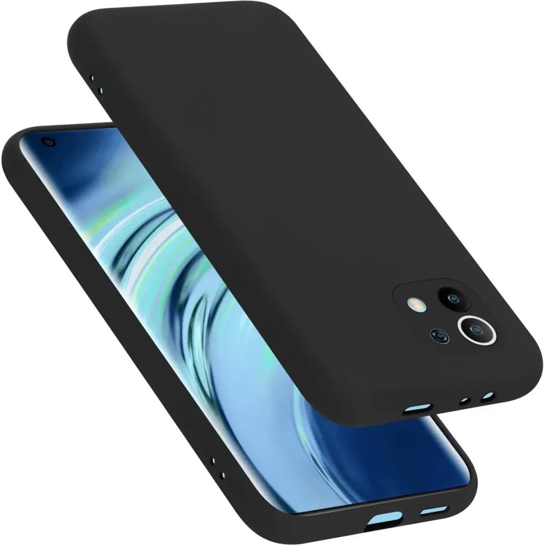 Cadorabo Hoesje geschikt voor Xiaomi Mi 11 5G in LIQUID ZWART