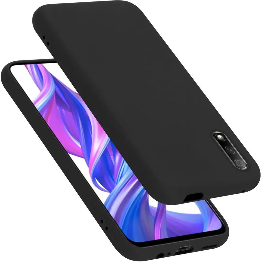 Cadorabo Hoesje geschikt voor Huawei Y9S in LIQUID ZWART