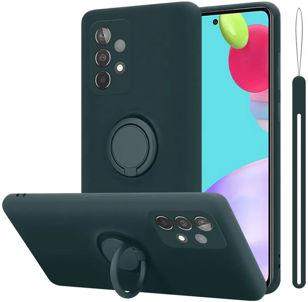 Cadorabo Hoesje geschikt voor Samsung Galaxy A52 (4G / 5G) / A52s in LIQUID GROE