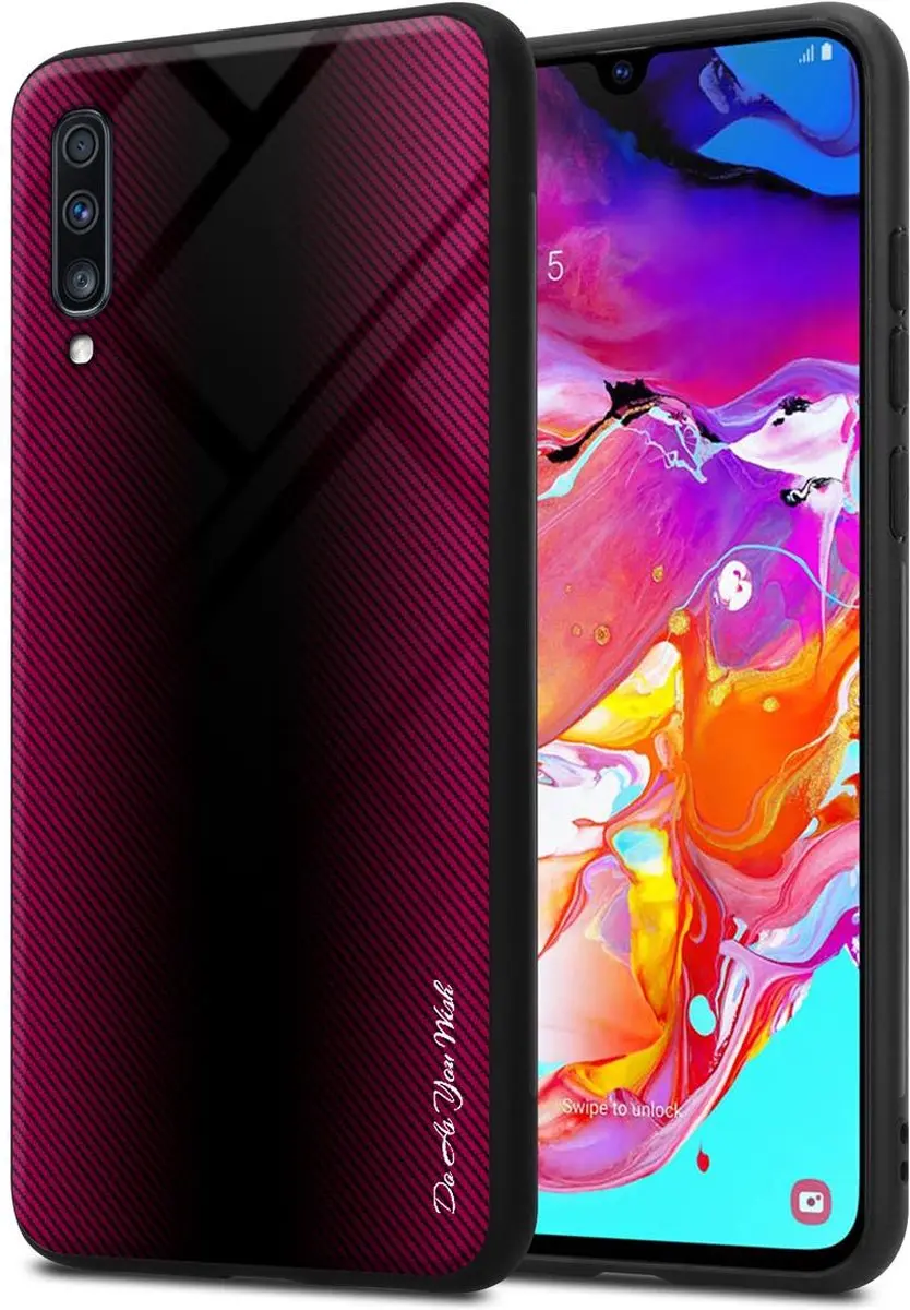 Cadorabo Hoesje geschikt voor Samsung Galaxy A70 / A70s in PAARS ROZE