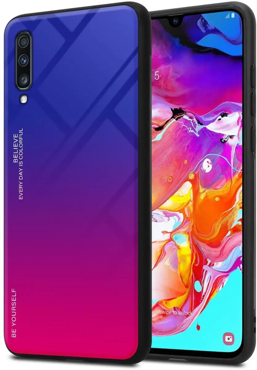 Cadorabo Hoesje geschikt voor Samsung Galaxy A70 / A70s in PAARS