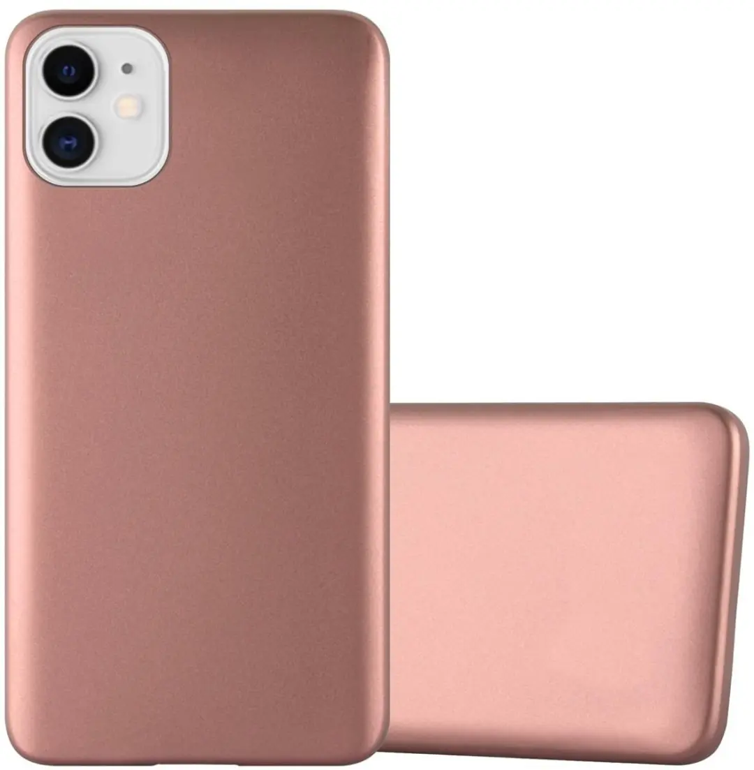 Cadorabo Hoesje geschikt voor Apple iPhone 11 in METALLIC ROSE GOUD