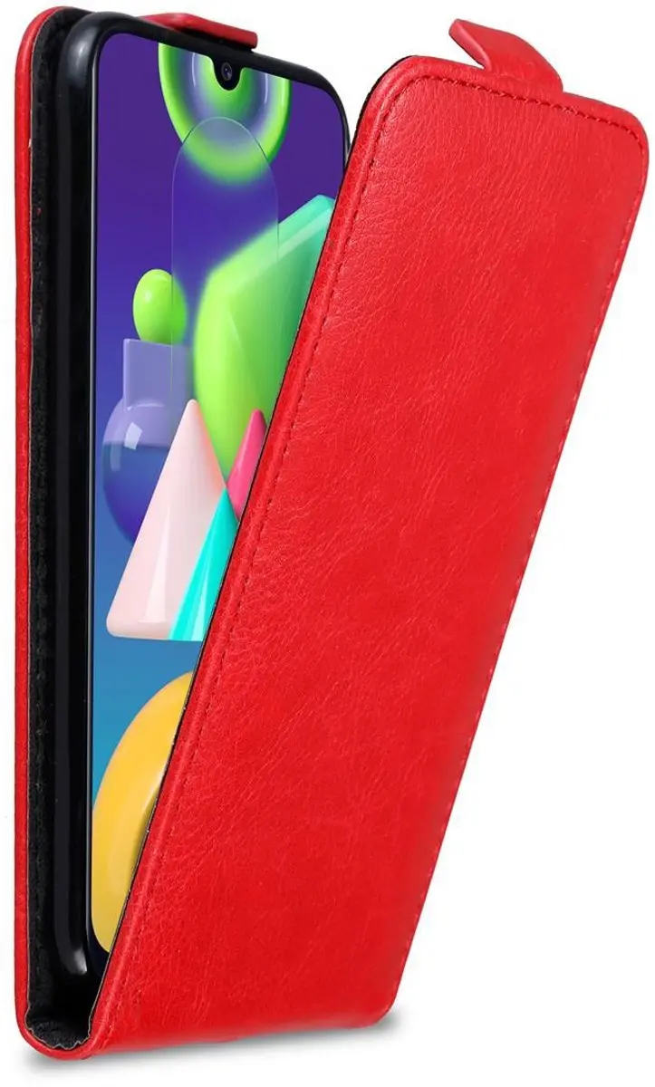 Cadorabo Hoesje geschikt voor Samsung Galaxy M31 in APPEL ROOD