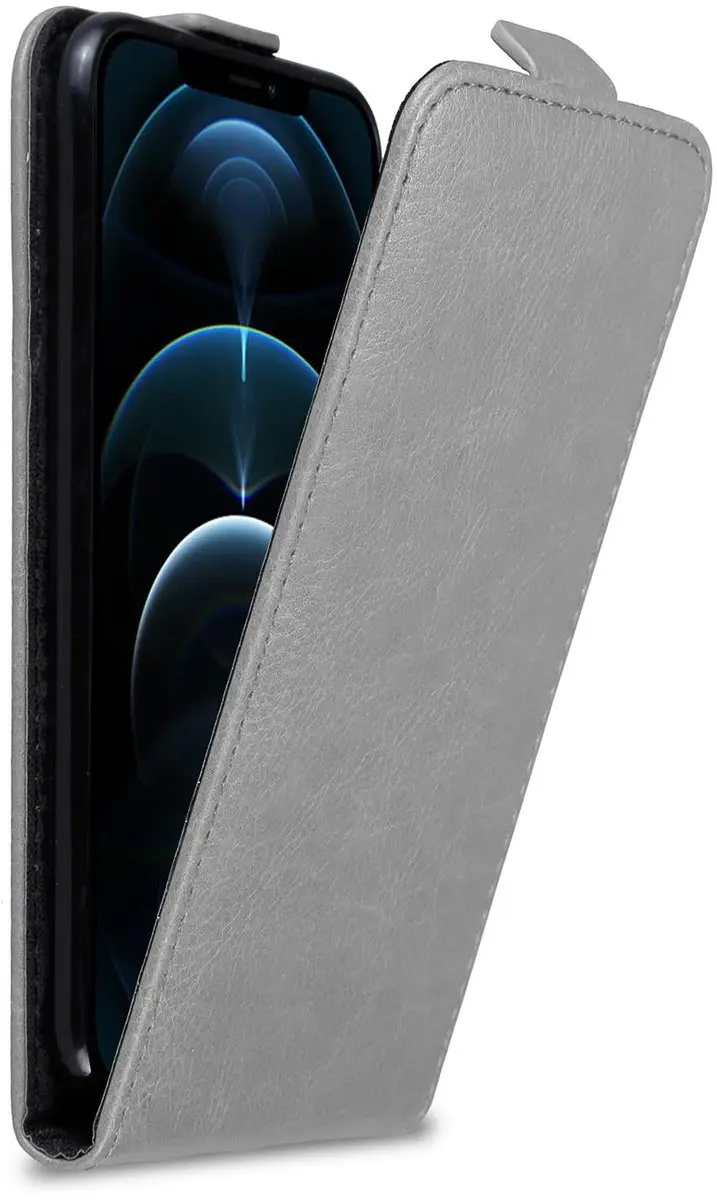 Cadorabo Hoesje geschikt voor Apple iPhone 12 PRO MAX in TITANIUM GRIJS