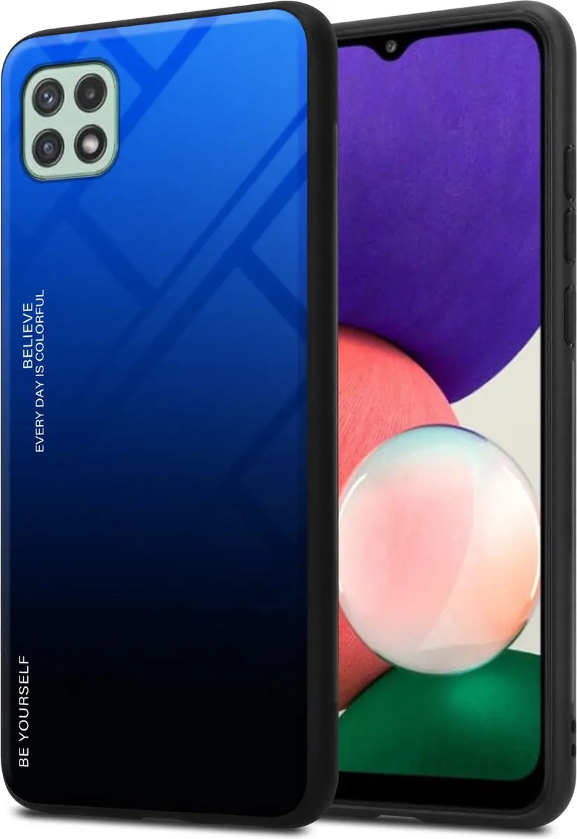 Cadorabo Hoesje geschikt voor Samsung Galaxy A22 5G in BLAUW
