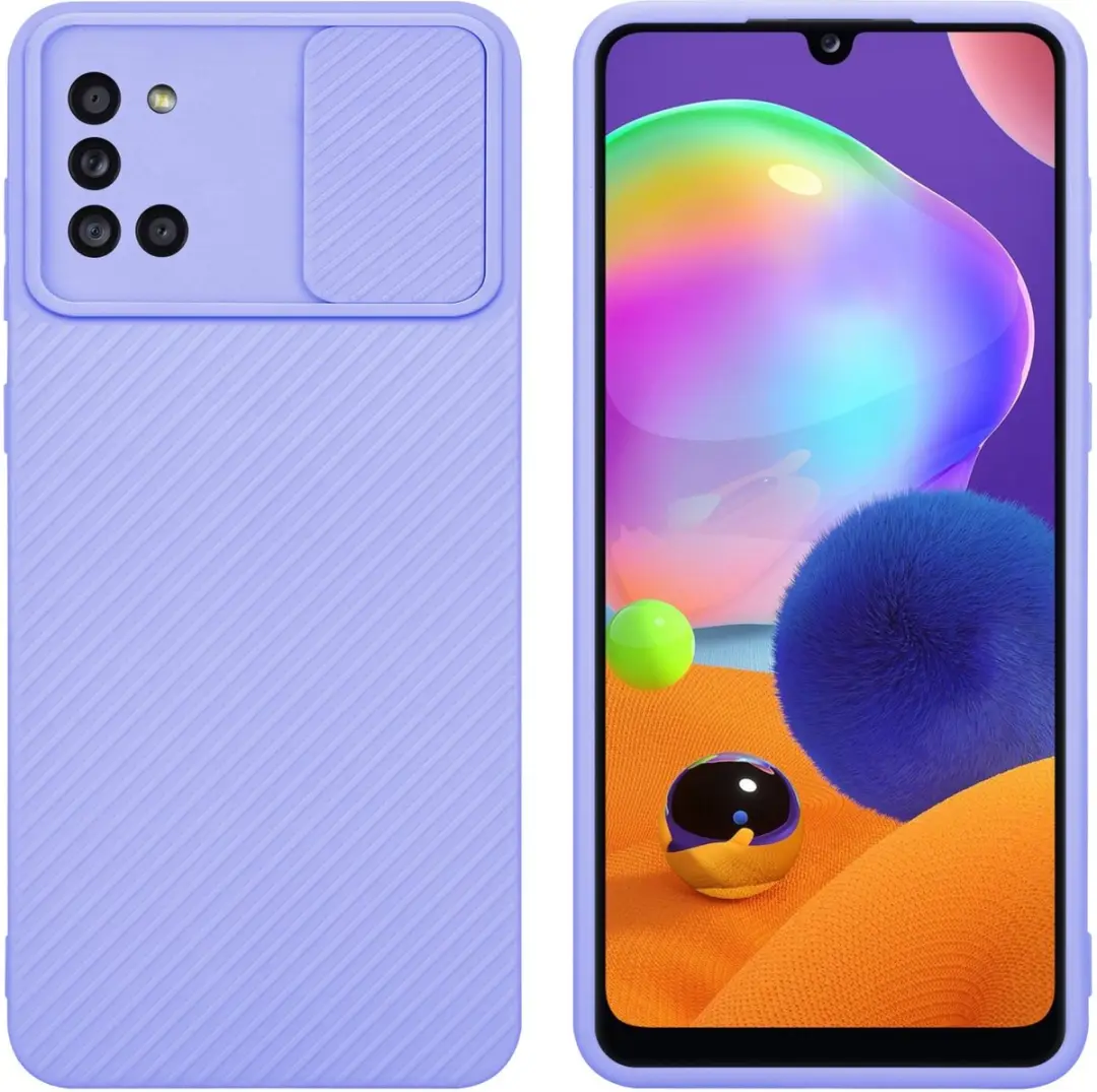 Cadorabo Hoesje geschikt voor Samsung Galaxy A31 in Bonbon Paars