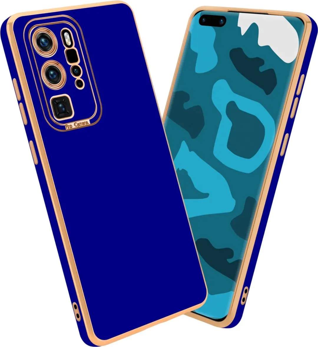 Cadorabo Hoesje geschikt voor Huawei P40 PRO / P40 PRO+ in Glossy Blauw