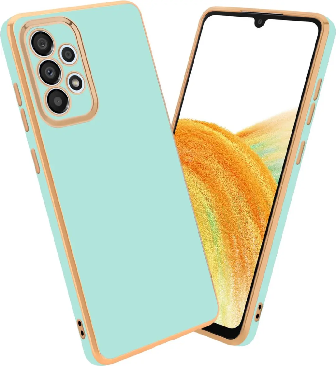 Cadorabo Hoesje geschikt voor Samsung Galaxy A33 5G in Glossy Mintgroen