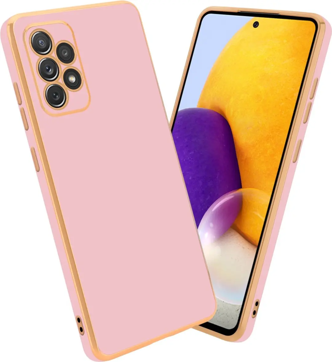 Cadorabo Hoesje geschikt voor Samsung Galaxy A52 (4G / 5G) / A52s in Glossy Roze