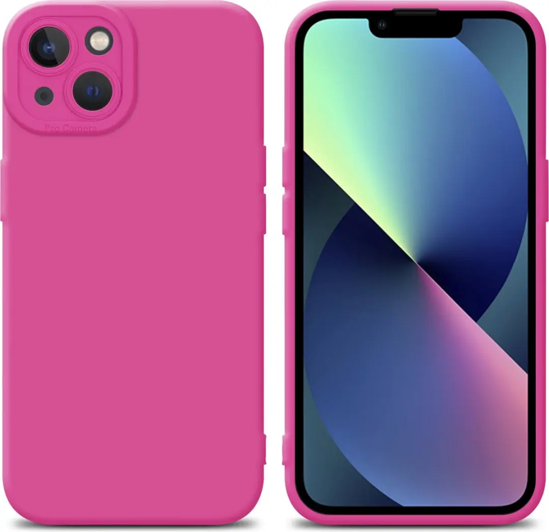 Cadorabo Hoesje geschikt voor Apple iPhone 14 in FLUID HOTPINK