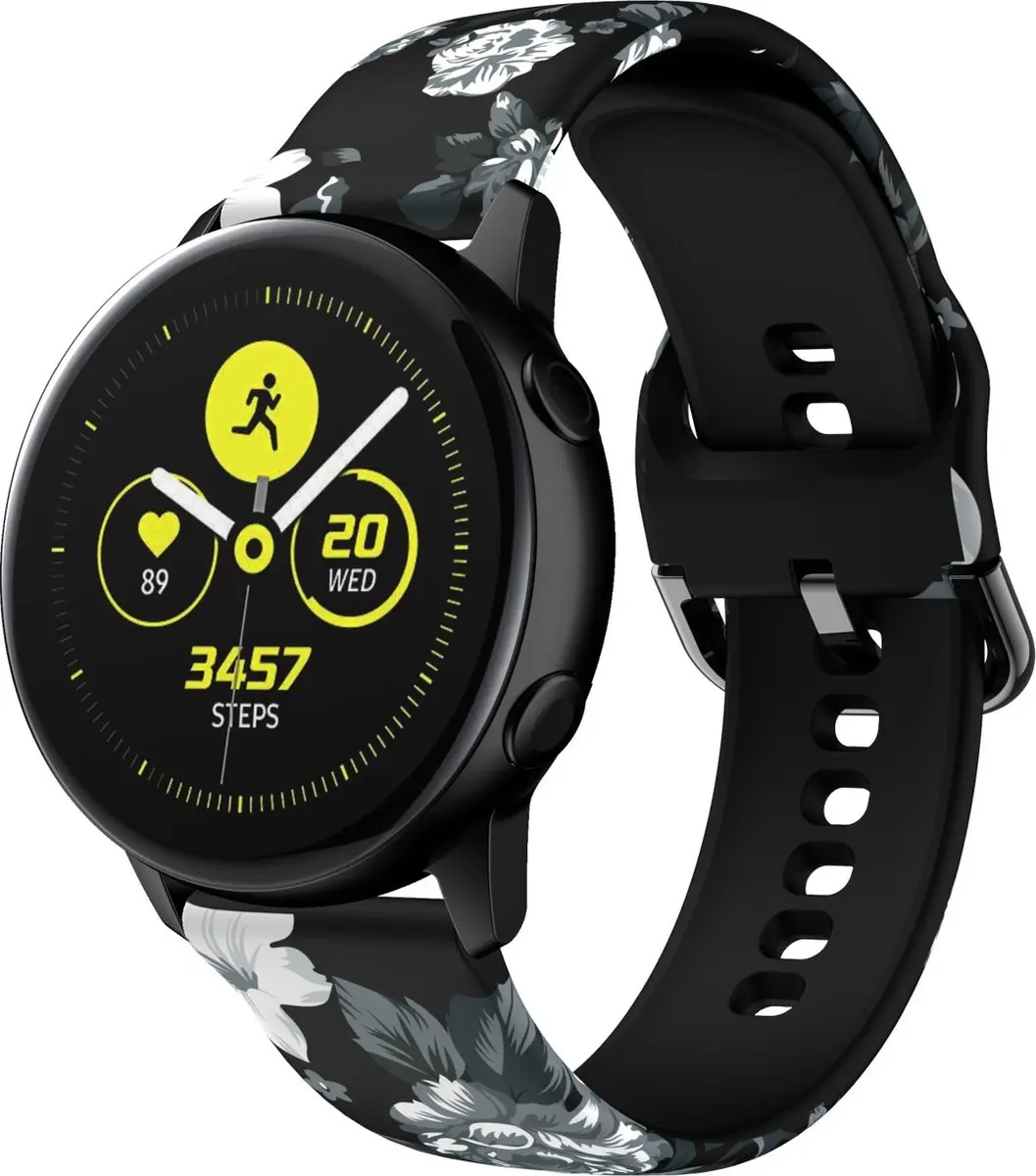 Cadorabo Silicone bandje 20mm geschikt voor Samsung Galaxy Watch 42mm / 3 / 4 /