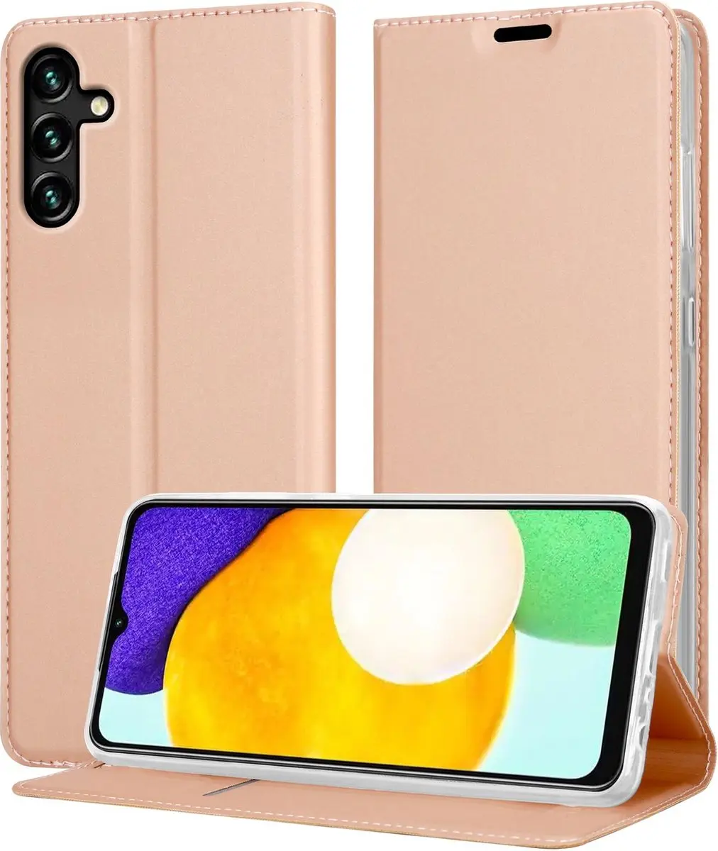 Cadorabo Hoesje geschikt voor Samsung Galaxy A13 5G in CLASSY ROSE GOUD