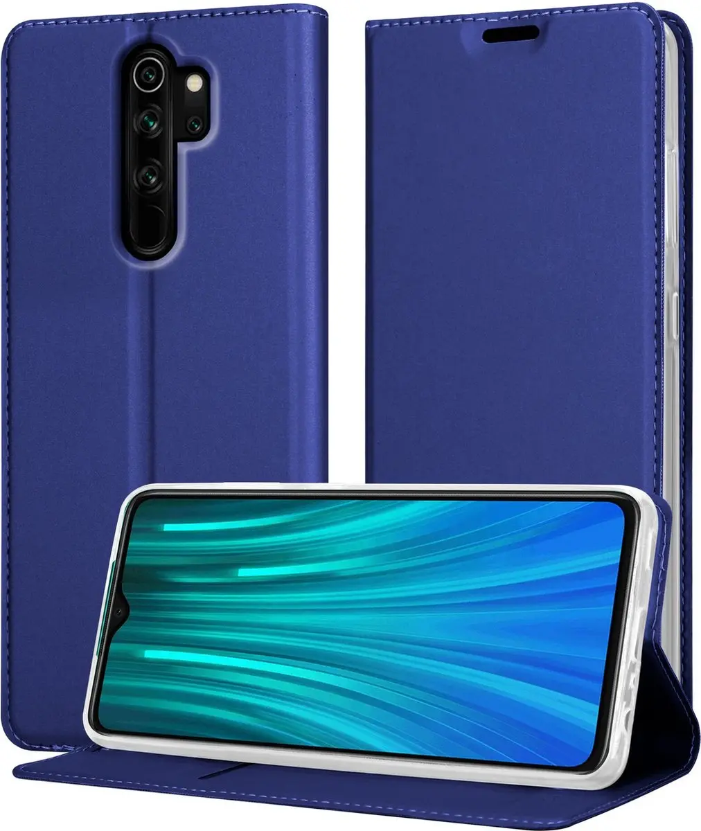 Cadorabo Hoesje geschikt voor Xiaomi RedMi NOTE 8 PRO in CLASSY DONKER BLAUW