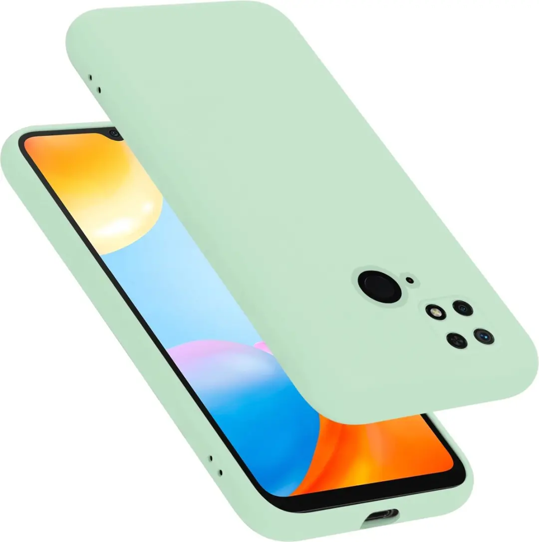 Cadorabo Hoesje geschikt voor Xiaomi RedMi 10C / POCO C40 in LIQUID LICHT GROEN