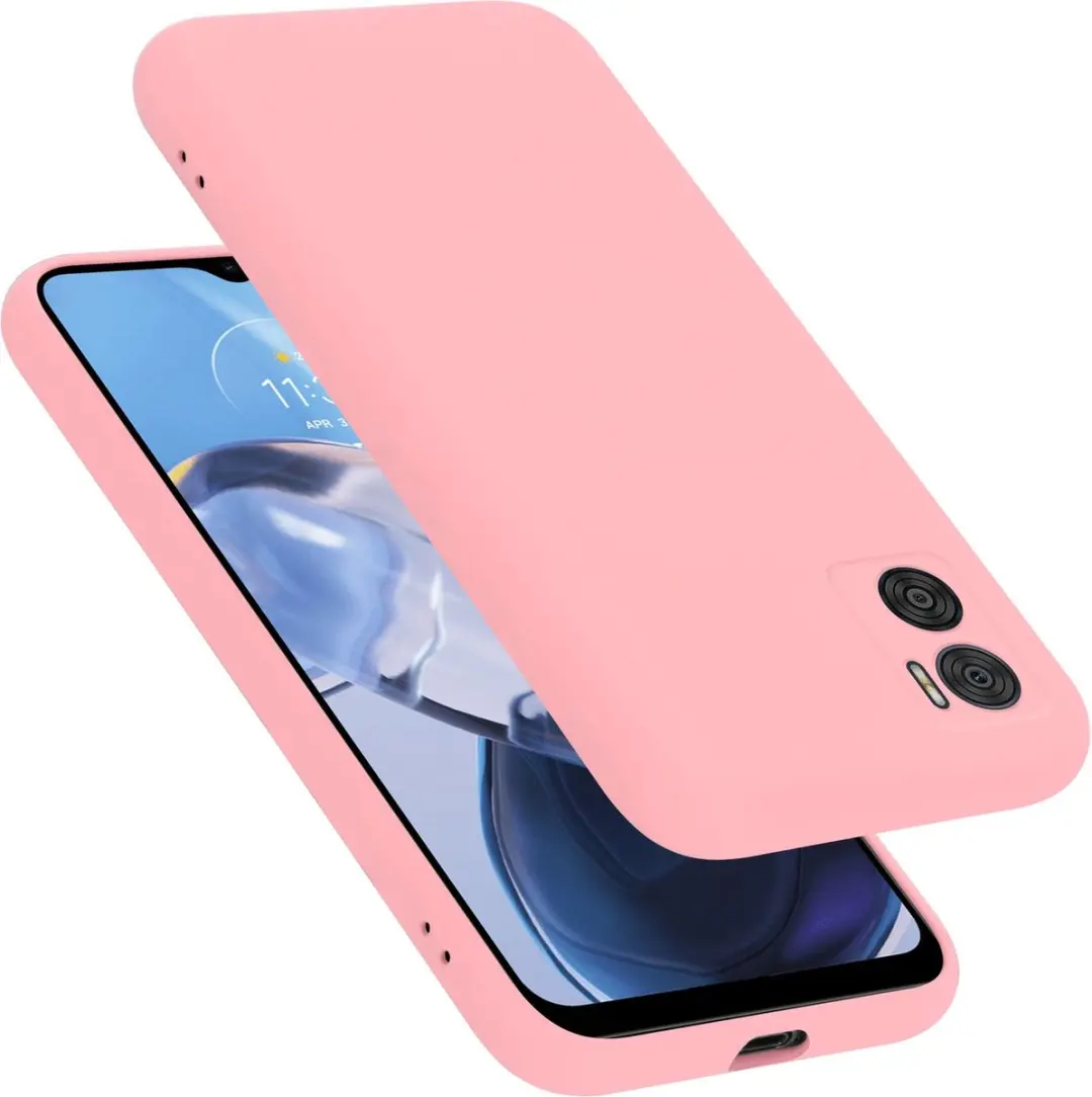 Cadorabo Hoesje geschikt voor Motorola MOTO E22 / E22i in LIQUID ROZE
