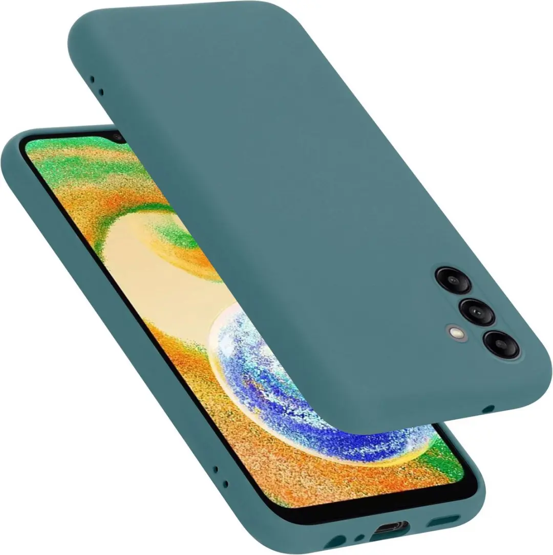 Cadorabo Hoesje geschikt voor Samsung Galaxy A04s in LIQUID GROEN