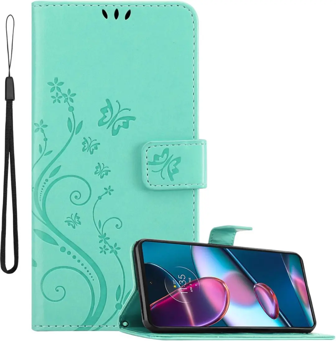 Cadorabo Hoesje geschikt voor Motorola EDGE+ in Turkoois