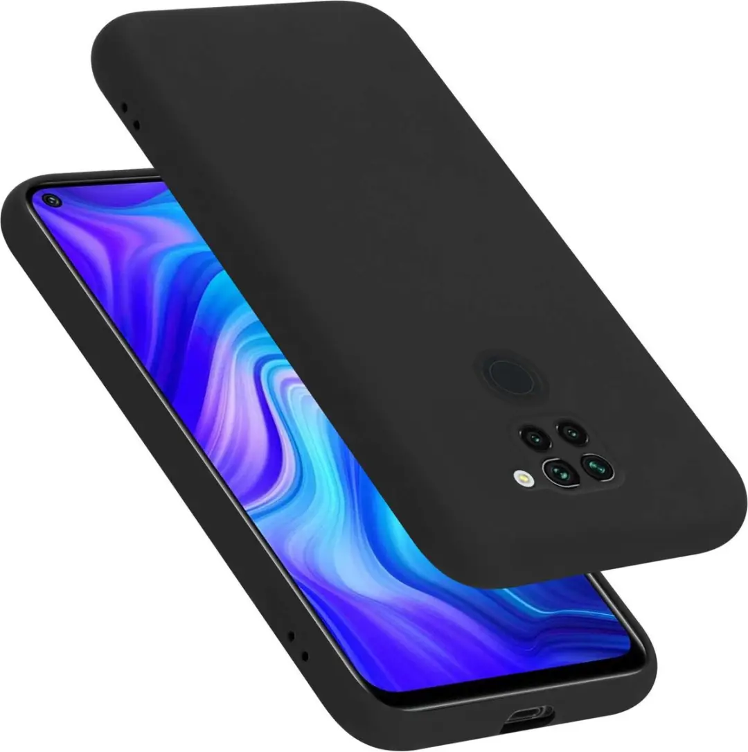 Cadorabo Hoesje geschikt voor Xiaomi RedMi NOTE 9 in LIQUID ZWART