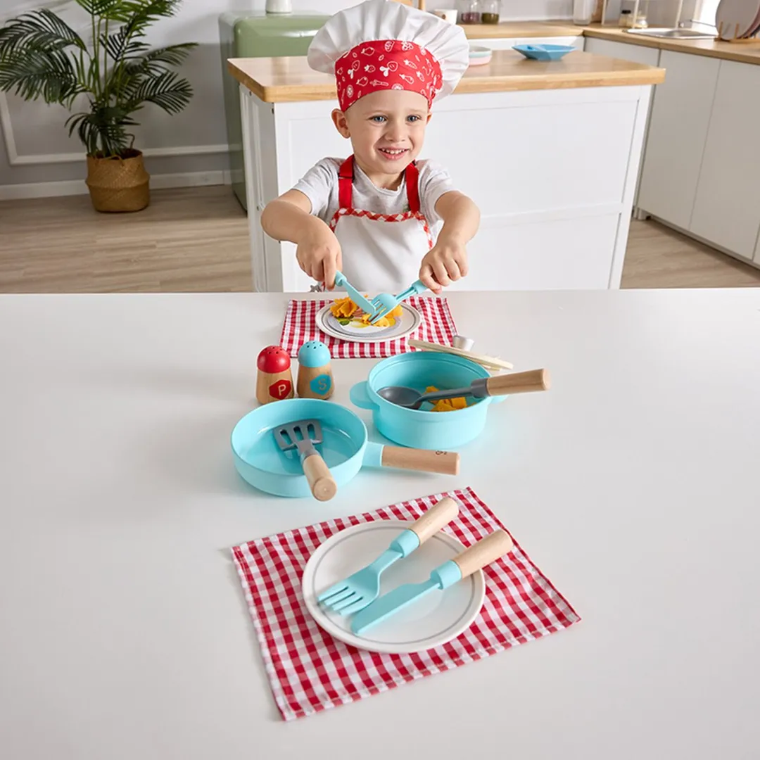 Hape Kook en Serveer Set E3208 - Meerkleurig